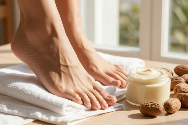 Pies suaves y revitalizados: El secreto de la nutrición profunda con Manteca de Karité